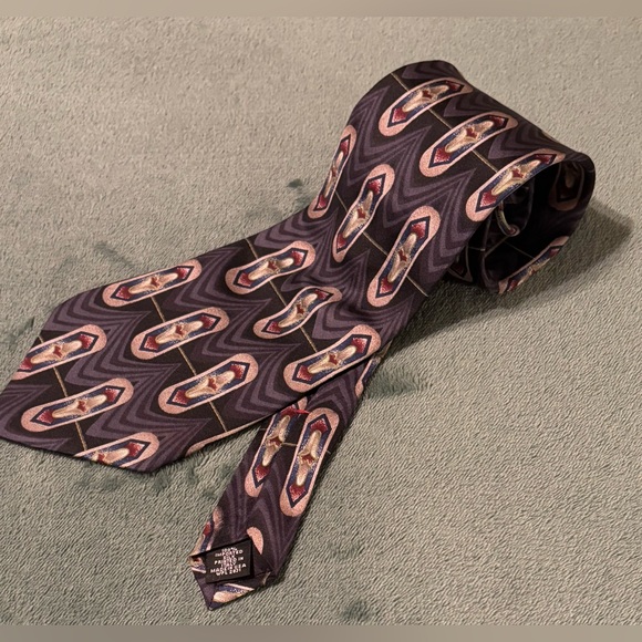 ZYLOS by george machado 56” Silk Tie - Picture 8 of 8